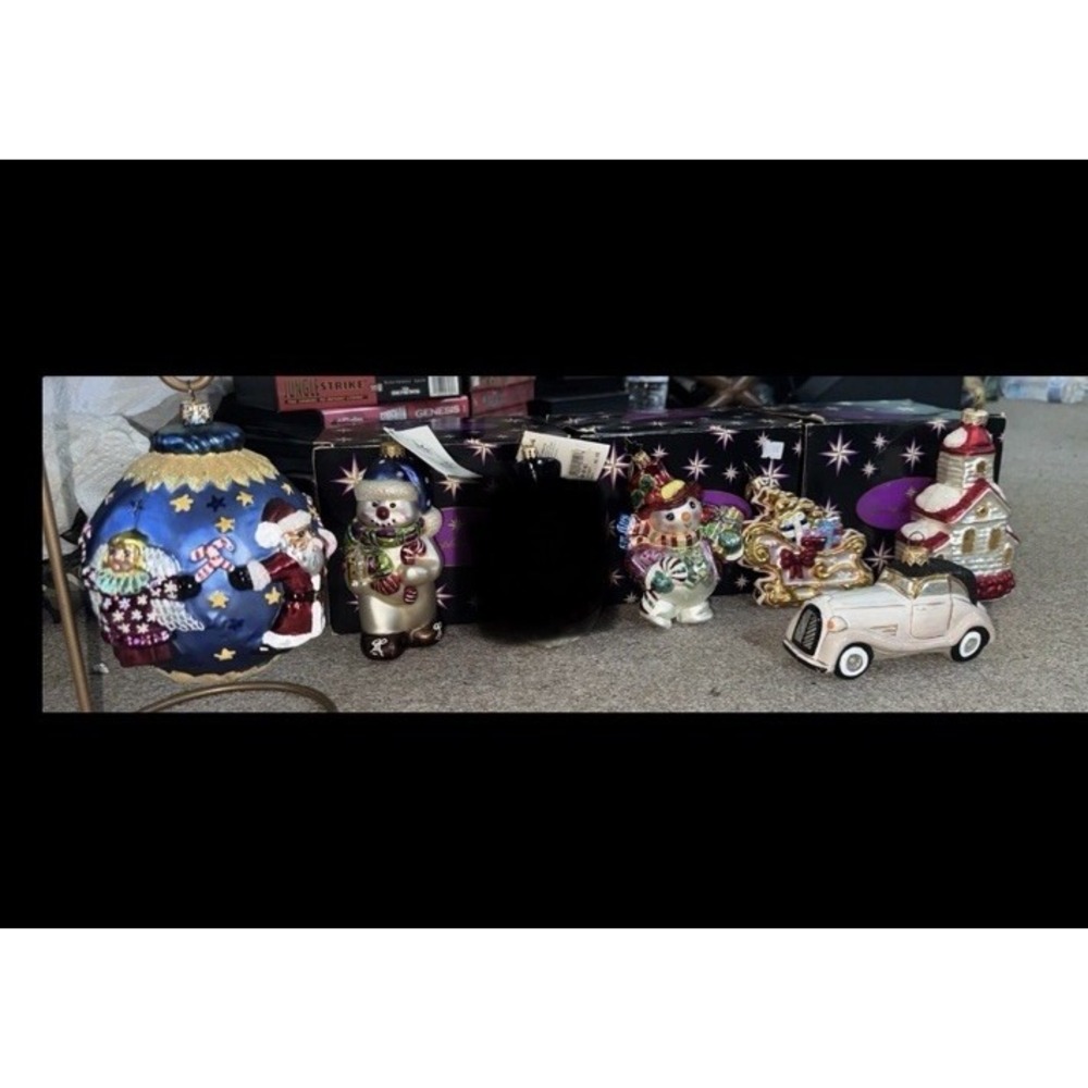 Vintage‎ Christopher Radko Christmas Ornaments Lot of 6 RARE